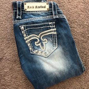 ROCK REVIVAL Venus Capri  jeans size 25